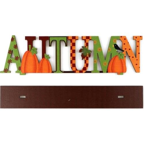 Thanksgiving Wooden Ornaments New Harvest Festival Pumpkin Scarecrow Angel Owl Party Scene Decoration