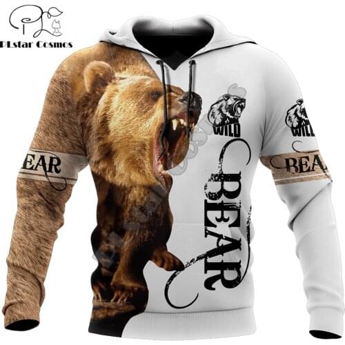 Beautiful Love Bear 3D All Over Printed Fashion Hoodies Men Sweatshirt Unisex Zip Pullover Casual Jacket Tracksuit DW0266