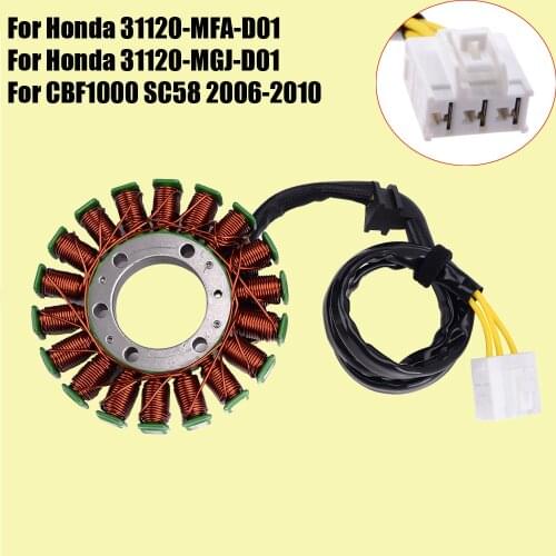 For Honda CBF1000 SC58 2006-2010 Stator Coil Motorcycle Generator Magneto Stator Coil CBF 1000 SC58 31120-MFA-D01 31120-MGJ-D01