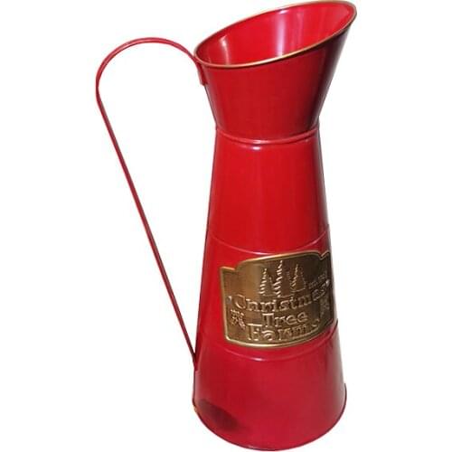 Lovely Vintage Metal Pitcher Metal Jug Rustic Flower Vase