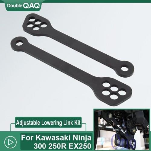For Kawasaki Ninja EX 250 R 300 2008-2017 5" Steel Adjustable Rear Lowering Link Kit