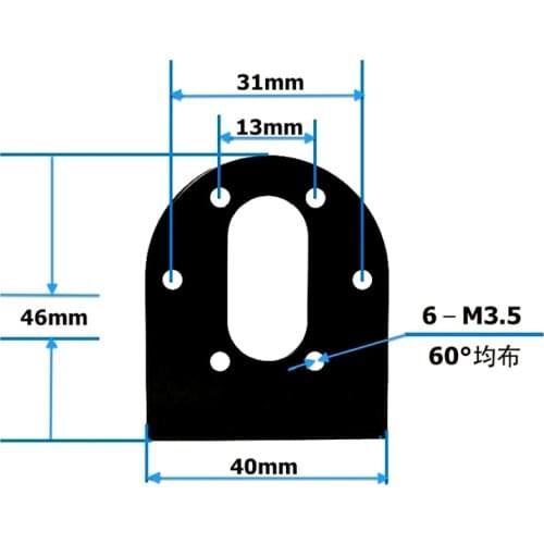 New motor bracket 37GB 37GA 37mm DC gear motor fixed bracket motor seat High Torque Electric Gear Box Motor
