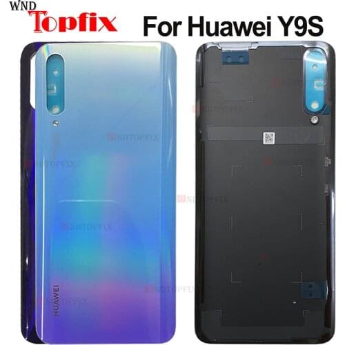 Original Back Cover Case Back Battery Cover Housing For Huawei Y9s Back Cover P smart Pro 2019 Battery Back Rear Glass Cover