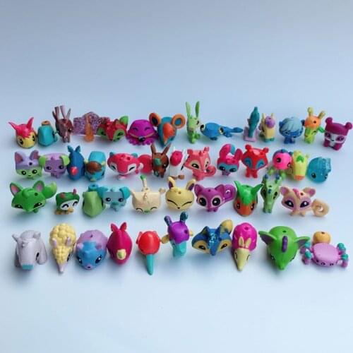 10pcs/lot Original Cute Animals Collectible Capsule Toys Color PVC Figures Toy Gift For Kids Boy Girl