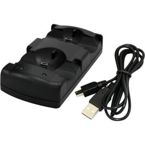 Portable Dual Controller for PS3 Charger Station Fast Charging Dock Dual Controller with Safety Chip with Atmosphere LED