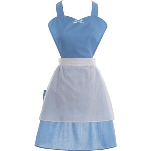 Family christmas clowns Mother and daughter clothes Women Elsa costume Princess Elsa dresses women aprons Elsa anna costume