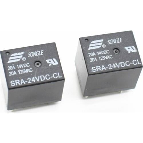 SRA-24VDC-CL 24V 5PIN T74 20A SONGLE Relays Wholesale Price