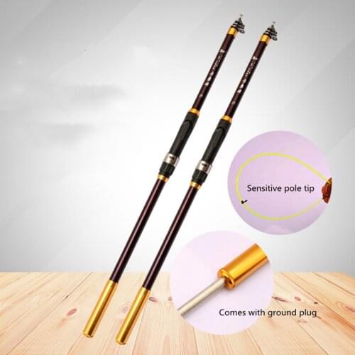 1.8m-3.0m telescopic rotating fishing rod long shot carbon fiber fishing rod telescopic travel portable fishing tackle