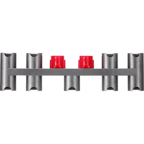 Dyson V7 V8 V10 V11 Vacuum Cleaner Parts Extension Holder Punch-Free Hanger Plug Bracket Storage Nozzle Base 9 Holes White Gray