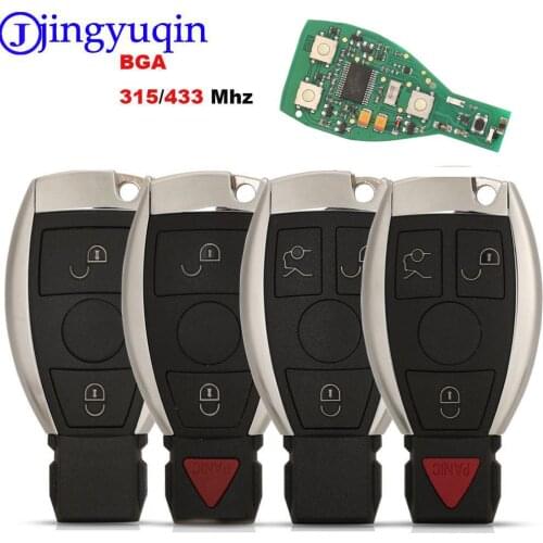 Jingyuqin Smart Remote Key For Mercedes Benz Year 2000+ Supports Original NEC and BGA 315MHz Or 433.92MHz 3 Buttons
