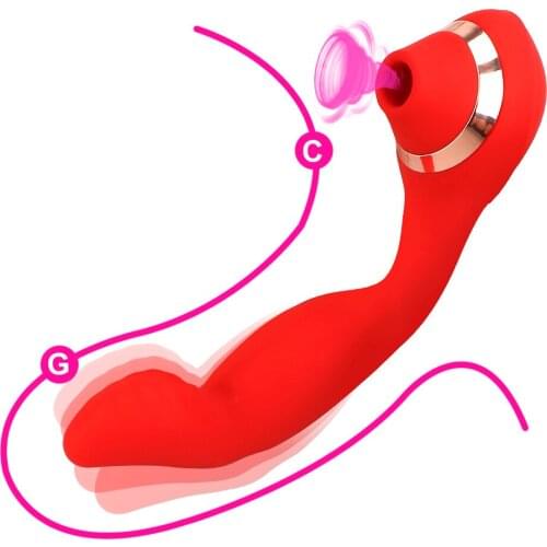 Vibrating Dildos For Anal Plug Sucking Vibrators Women Vagina G-spot Massage Clitoris Sucker Female Sex Toy Adult Product Erotic