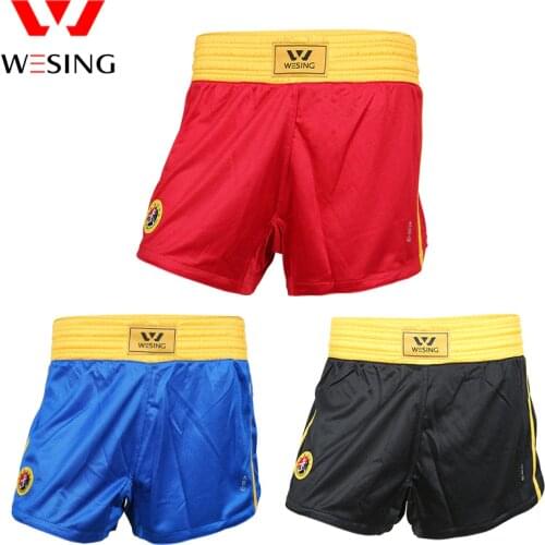 Weisng Adults Children Sanda training shorts muay thai pants clothing boxing shorts MMA match large size 4XL