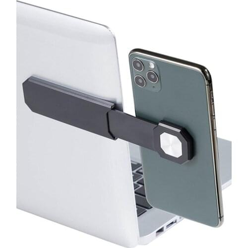2 In 1 Bracket Magnetic Mobile Phone Bracket Laptop Phone Holder Magnetic Laptop Side Mount Cell Phone Stand Phone Accessories