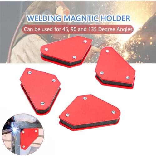 4Pcs Magnetic Welding Holder 9LB Angle Soldering Locator Tool 45° 90° 135° Corner Arrow Clamp for Squar Positioner