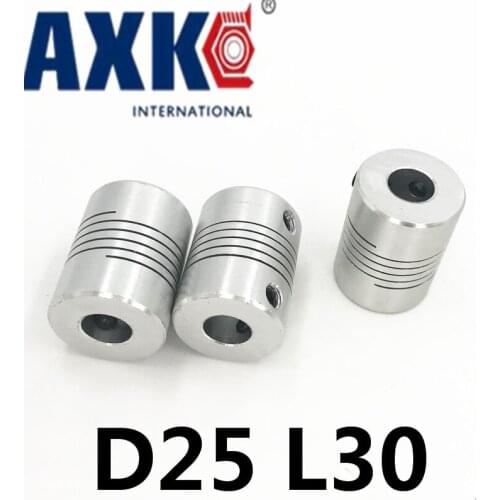 Aluminium Plum Flexible Shaft Coupling 8mm To 10mm Motor Connector Flexible Coupler 8mmx10mm D25mm L30mm
