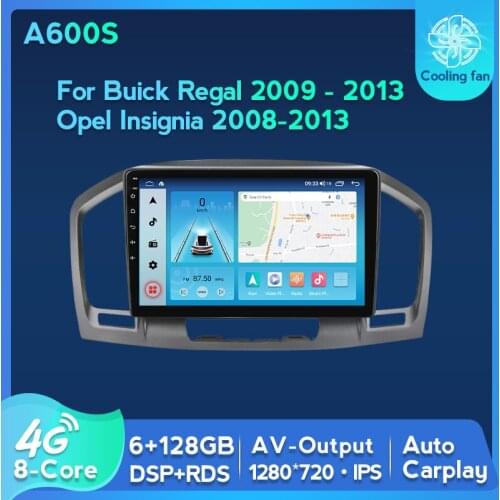 Android Auto Car GPS Navigation Radio Player For Buick Regal 2009-2013 Opel Insignia 2008-2013 NO DVD 4G LTE 6GB+128GB RDS