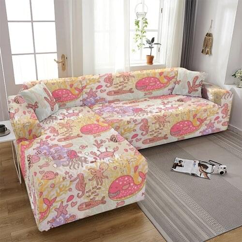 Elasticity Sofa Cover Extensible Couch Cover SofaCovers Sectional Solid Color Single/two/three/four Seats L Shape Need Buy 2pcs