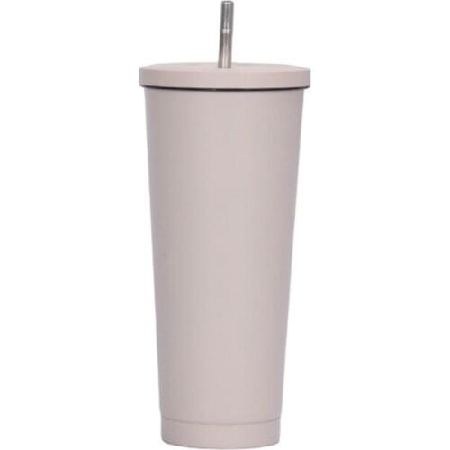 H55A Stainless Steel Tumblers 25oz Travel Cups with Straw and Lids Vacuum Insulated Office Mugs Car Coffee Mugs
