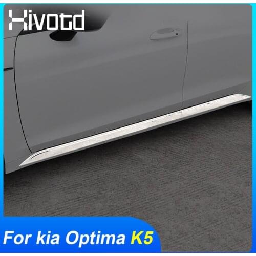 Hivotd For Kia Optima K5 dl3 2020 2021 Accessories Car Body Side Door Trim Strip Auto Door Decoration Trim Exterior Mouldings