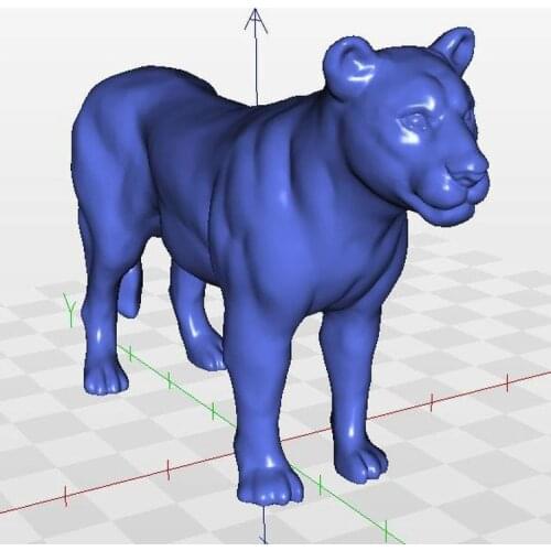 Lioness_1full 3d model for cnc in STL file