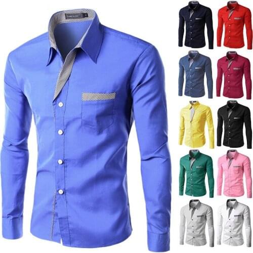 New Fashion Brand Camisa Masculina Long Sleeve Shirt Men Korean Slim Design Formal Casual Male Dress Shirt Size M -4xl