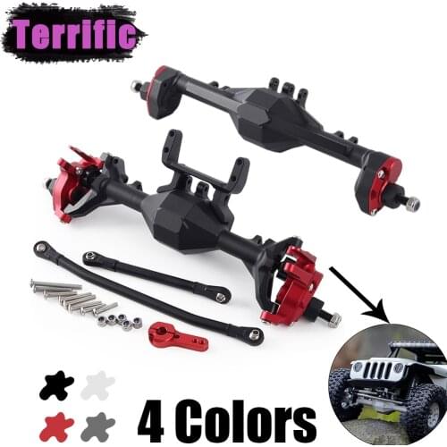 Aluminum Integrated Axle Front Rear Portal Axle for 1/10 RC Rock Crawler Car Axial SCX10 II 90047 90046 Redcat GEN8 RGT 86100