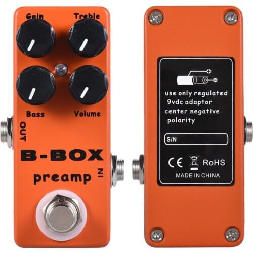MOSKY B-Box Overdrive Pedal Board for Guitar Pedals Electric Gas Pedal for Bass Guitar Effects Processor Ukulele Musical Sports