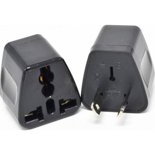 Plug adaptor 2pin Universal US/EU/UK to AU/NZ Power Plug Travel Adapter for Australia or New Zealand Home Use converter plug
