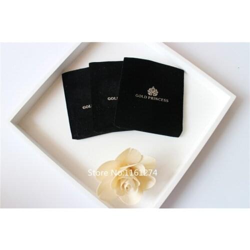 Pressed powder Velvet bag customized Hot stamping Logo velvet Gift Bags velvet Jewellry drawing Package Pouch