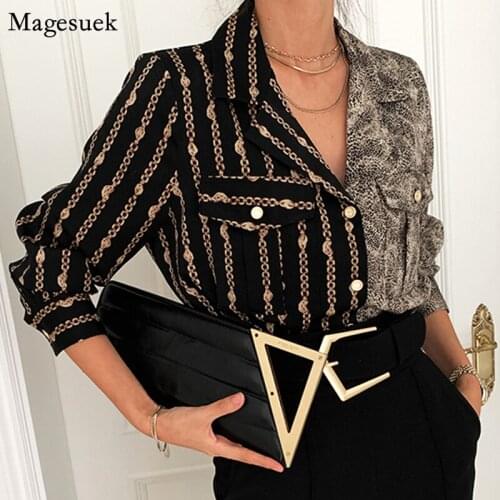 Long Sleeve Woman Shirt Autumn New Office Lady Button Up Turn Down Collar Blouses Women Fashion Loose Casual Blouse Femme 15891