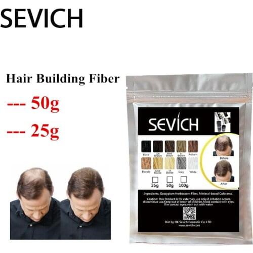 Sevich 50g Hair Building Fiber 10 Color Keratin Fiber Hair Care Product Thinning Thickening Extension Hair treatment In Second