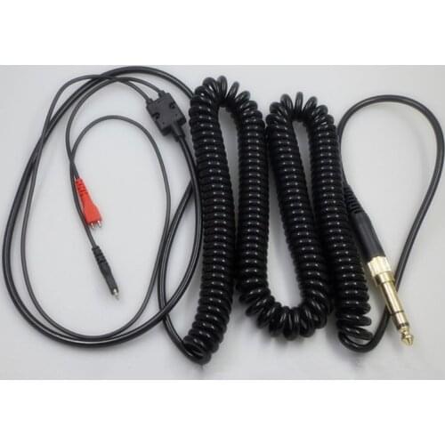 Headphone Adapter Replacement Spring Coil Cable Cord for Sennheiser HD25 HD560 HD540 HD480 HD430 414 HD250 Earphones Headset