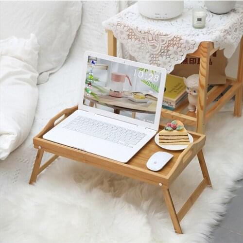Portable Foldable Computer Stand Laptop Desk Adjustable Notebook Desk Table Bed Sofa Breakfast Tray Picnic Table Studying Table