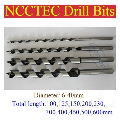 6mm diameter wood screws drill bits hole saw | 0.23'' 1/4'' woodworking Spiral drill tools FREE shipping | 6*200mm
