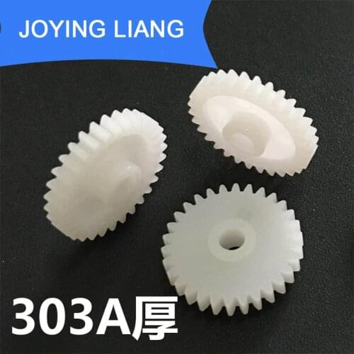 303A Thick Gears Modular 0.5 Hole 3mm Tight 30 Tooth 16mm Diameter Plastic Gear Disc Toy Accessories 10pcs/lot