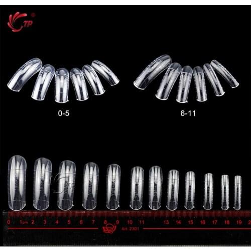 TP 120/312pcs False Coffin Nails Ballerina Fake Nails Flat Shape Nail Art Tips Natural Clear Full Cover Manicure Fake Nail Tips