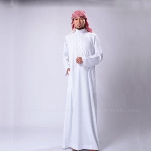 Abaya Saudi Arabia Traditional Man Muslim Long Robes Dress Jubba Thobe Arab Blouse Gown Islamic Clothing Arabic Kaftan Outfits
