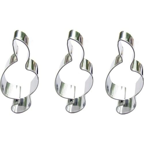 Treble shape 3 piece biscuit cutting molds, baking tools, cake decorating soft candy tools