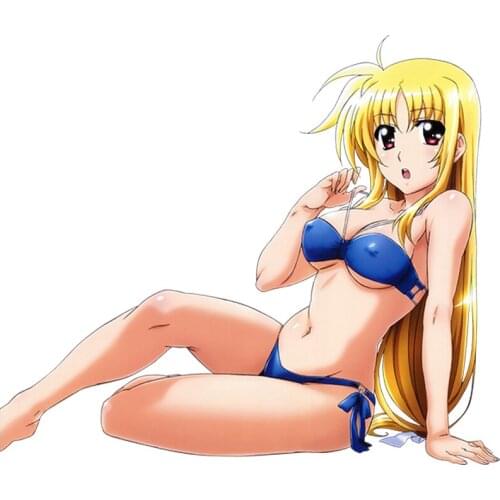 Cartoons Mahou Shoujo Sexy Girl Car Sticker Car Styling Vinyl Motorcycl Decals Cover Scratches Waterproof PVC 13cm X 11cm