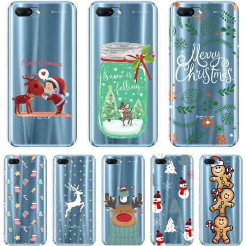 Back Cover For Huawei Honor 7 8 9 10 Lite Silicone Soft Christmas Phone Case For Huawei Honor 8X MAX 10 9 8 7 7S 7X 7A 7C Pro