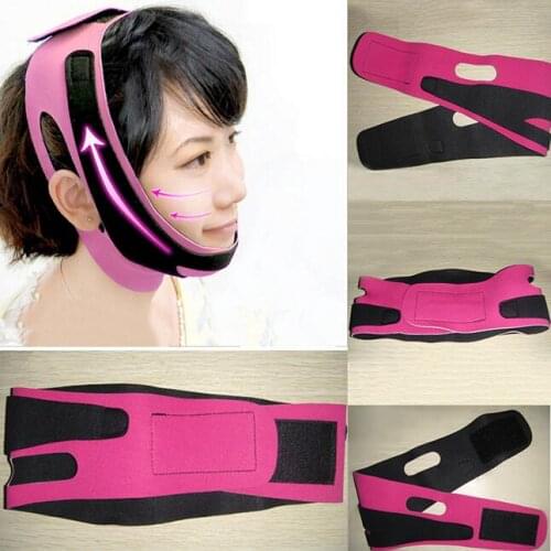 Women Face Shaper Head Relaxation Sleeping Face Slimming Belt Bandage Face Massager