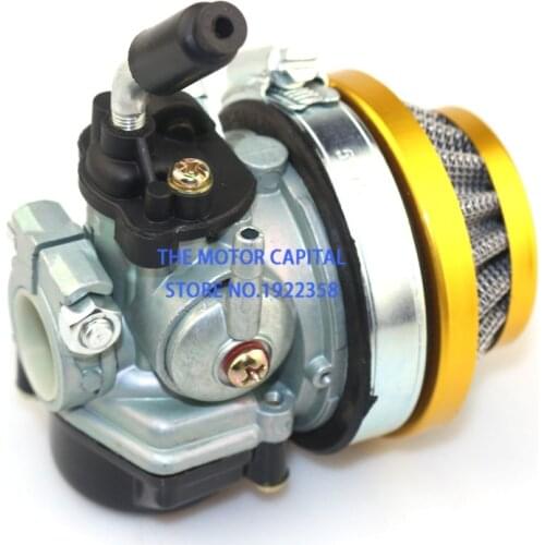 Gold 49cc 50cc 60 66 80cc 2 Stroke Carburetor Air Filter Carb fit Motorized Bike Bicycle mini bike atv free shipping