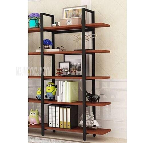 120*182cm 5 Layer Floor Corner Shelf Wood Rack Steel Frame Book Goods Storage Rack Organizer Living Room Corner Shelf BookShelf