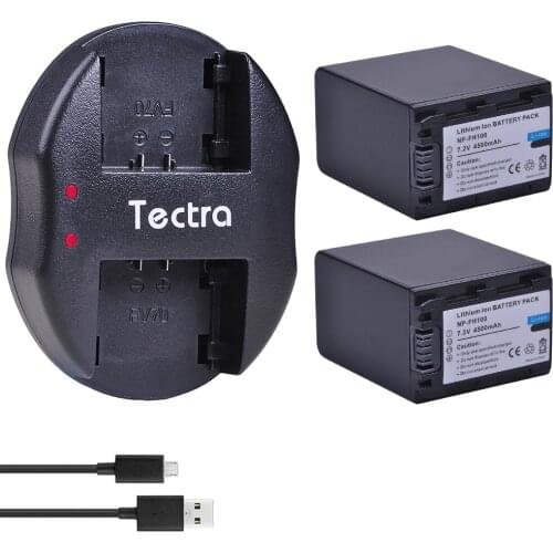 2x4500mAh NP-FH100 NPFH100 NP FH100 Battery+Dual Charger For Sony NP-FH90 NP-FH70 NP-FH60 NP-FH40 NP-FH30 NP-FP50 DCR-SX40