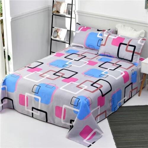 3PCS/Set Decor Home Brand Bed Sheets Bed Textile Bedding Flat Sheet Flower Bed Sheet+ Pillow Covers Pillow Soft Warm Bedsheets