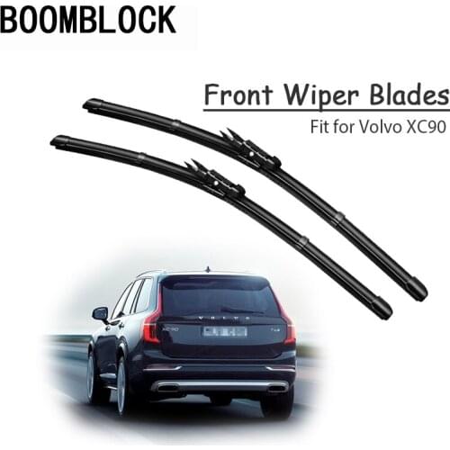 BOOMBLOCK 2pcs Car Accessories Windshield Rubber Original Wiper Blades Arm Kit For Volvo XC90 2014 2013 2012 2011-2002