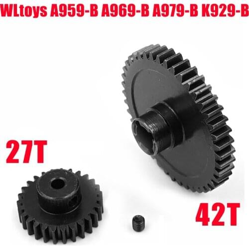 For WLtoys A959 A979 A959-B A979-B RC car metal upgrade accessories Metal motor reduction gear A959-B-15 Mirbest RC DIY Parts