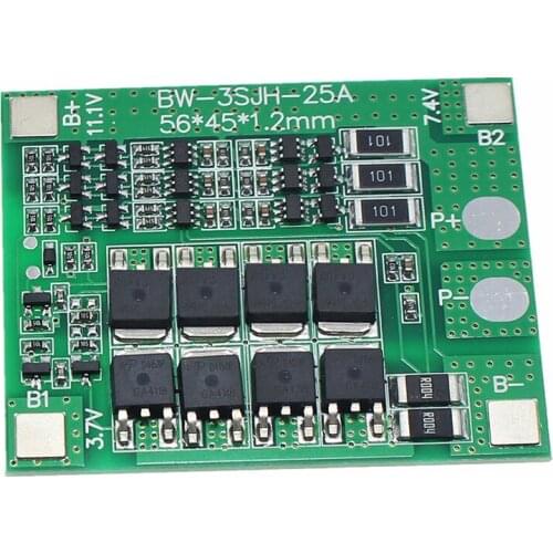 HOT-3 Strings of 12V Power Tools Sprayer 12V Lithium Battery Protection Board Current 25A with Equalization Circuit
