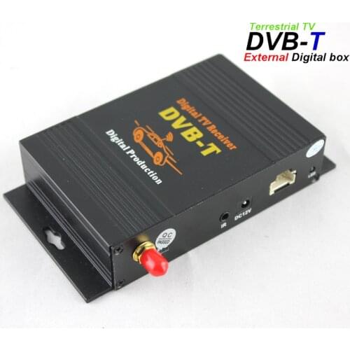 Hiriot Car External Digital TV Box Tuner/Antenna DVB-T MPEG4 Multi-Languages For Europe Market Plug Car DVD Android Player H.264