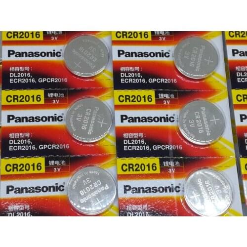 20pcs/lot Panasonic CR2016 3V Button Cell Coin Battery for Watch Toys Computer Calculator Control CR 2016 Batteries